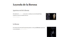 Desktop Screenshot of leyendadelallorona.com.mx